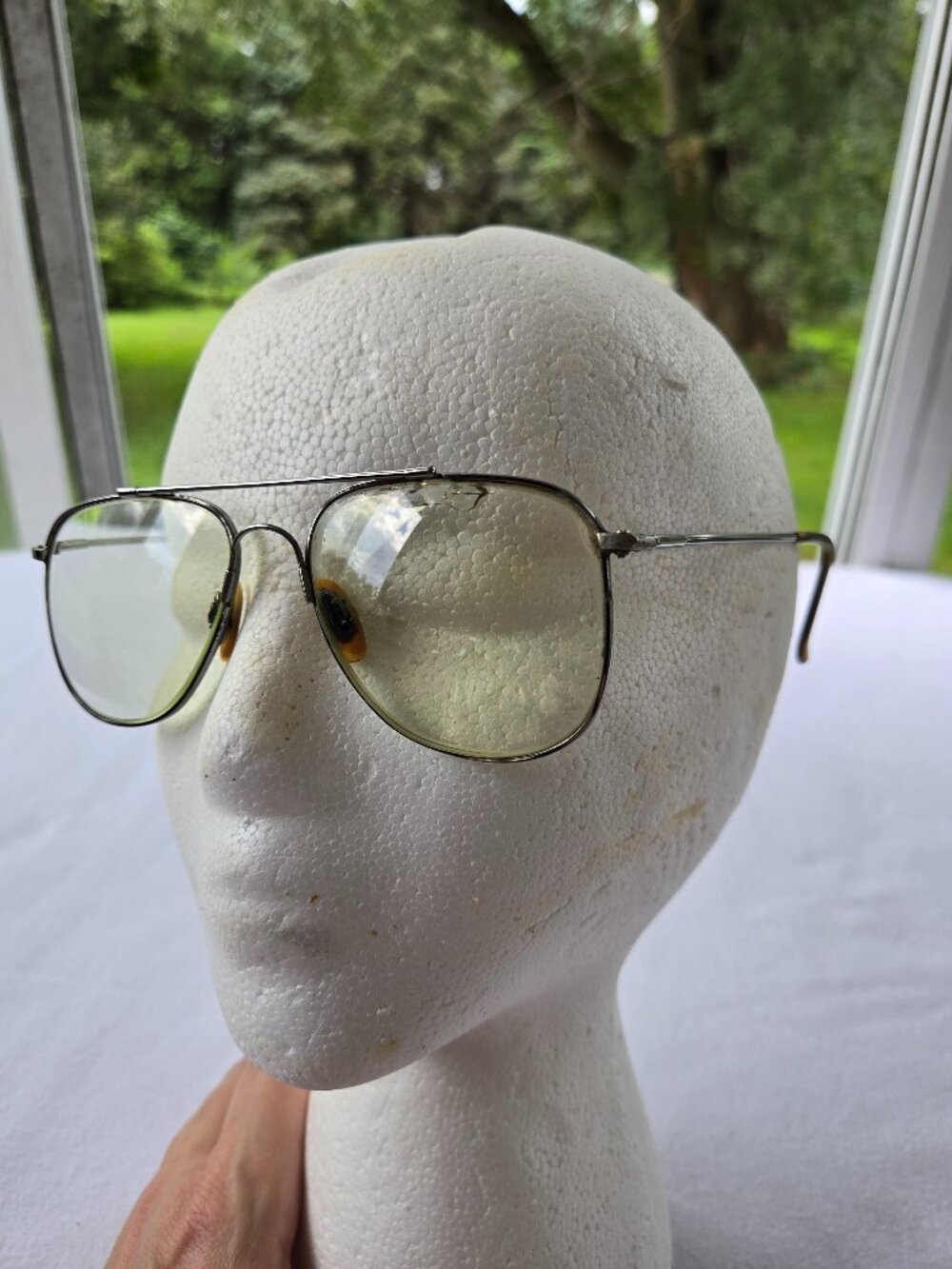 Vintage Tura Aviator Frames Mod M706 Japan 56 - 16 silver tone